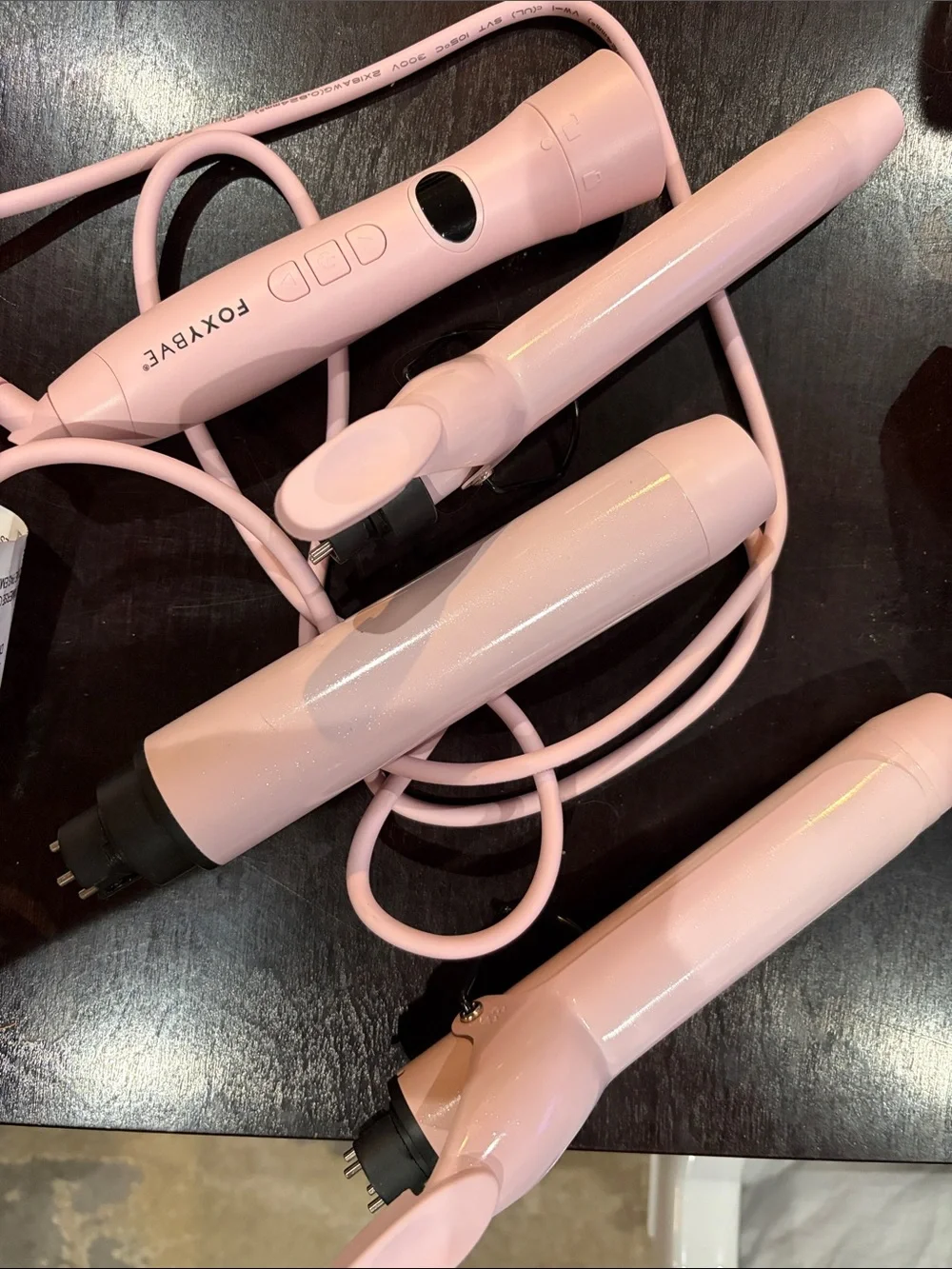 Foxy Bae Pink 3-in-1 Interchangeable Curling Wand Set - Women Accessories
